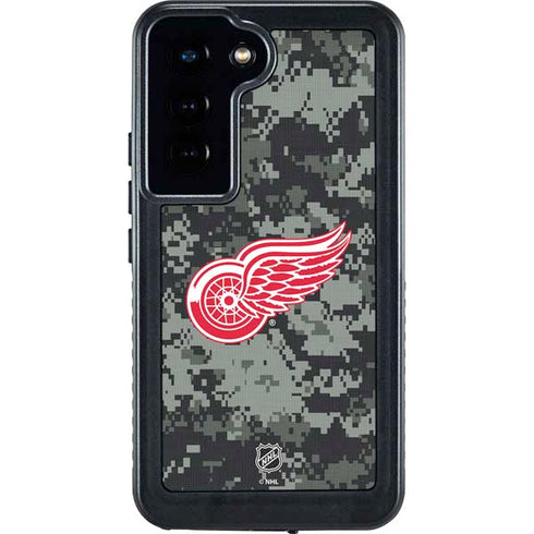 NHL Detroit Red Wings Camo Galaxy S24 Waterproof Case