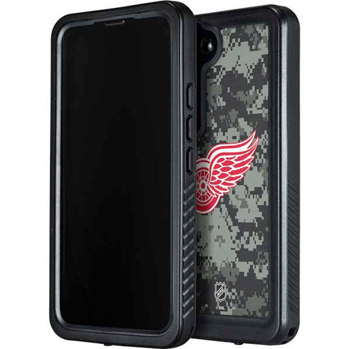 NHL Detroit Red Wings Camo Galaxy S24 Waterproof Case
