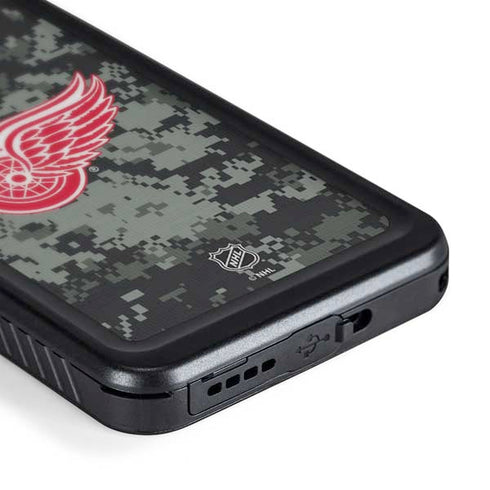 NHL Detroit Red Wings Camo Galaxy S24 Waterproof Case