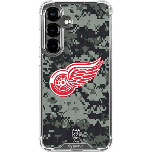 NHL Detroit Red Wings Camo Galaxy S26 Plus Clear Case