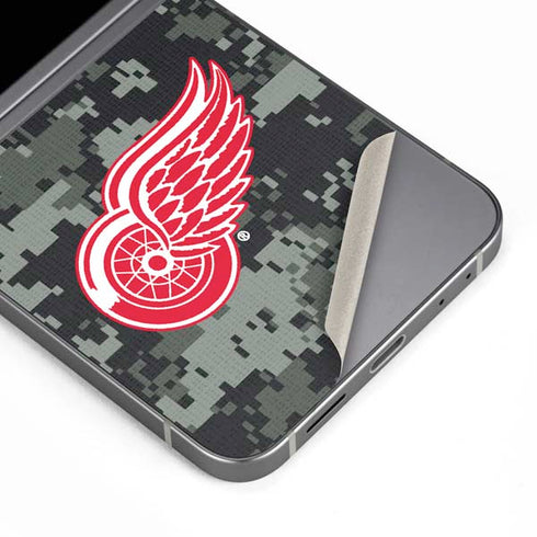 NHL Detroit Red Wings Camo Galaxy Z Flip6 Skin