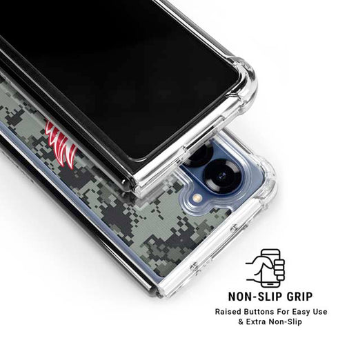 NHL Detroit Red Wings Camo Galaxy Z Fold6 Clear Case