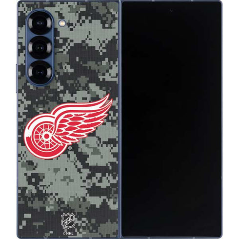 NHL Detroit Red Wings Camo Galaxy Z Fold6 Skin