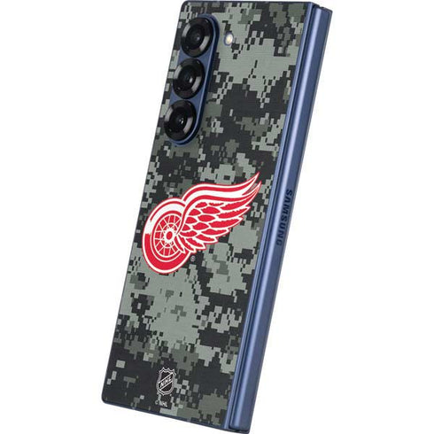 NHL Detroit Red Wings Camo Galaxy Z Fold6 Skin