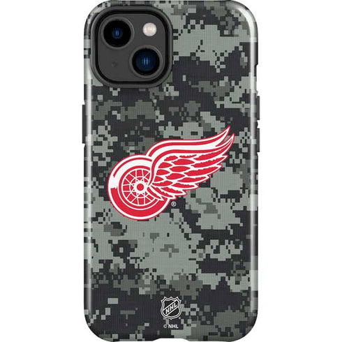 NHL Detroit Red Wings Camo iPhone 15 Impact Case