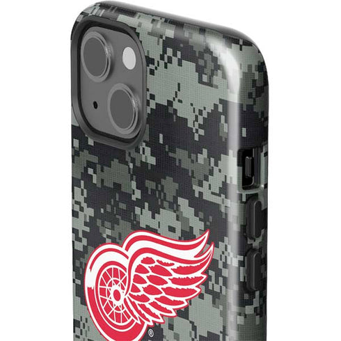 NHL Detroit Red Wings Camo iPhone 15 Impact Case