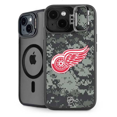 NHL Detroit Red Wings Camo iPhone 15 Kickstand Case