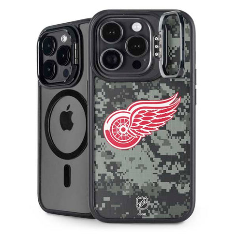 NHL Detroit Red Wings Camo iPhone 15 Pro Kickstand Case