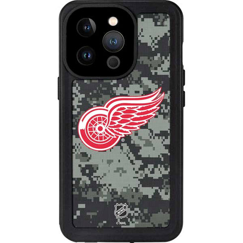 NHL Detroit Red Wings Camo iPhone 15 Pro Waterproof Case