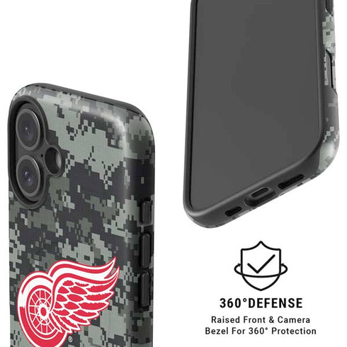 NHL Detroit Red Wings Camo iPhone 16 Magsafe Impact Case