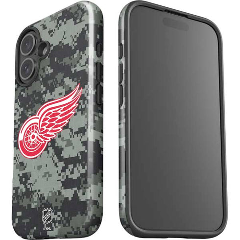 NHL Detroit Red Wings Camo iPhone 16 Plus Impact Case