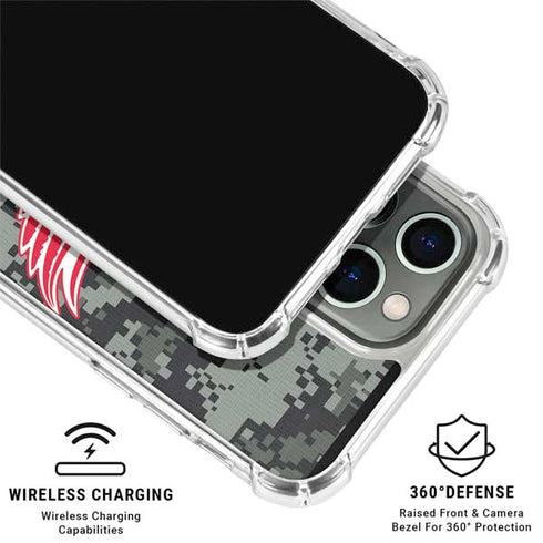 NHL Detroit Red Wings Camo iPhone 16 Pro Clear Case