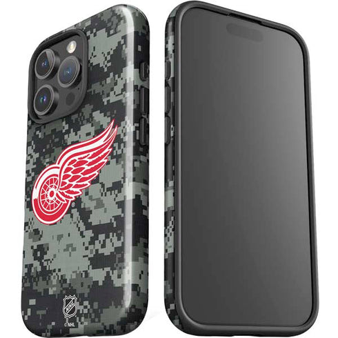 NHL Detroit Red Wings Camo iPhone 16 Pro Impact Case