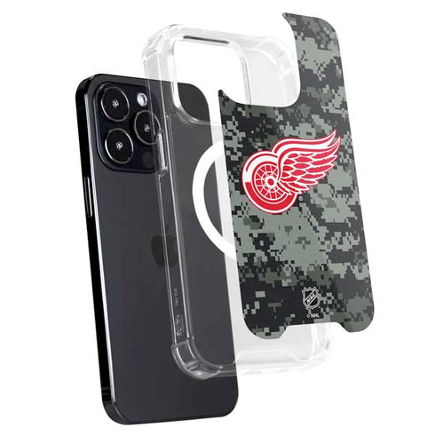 NHL Detroit Red Wings Camo iPhone 16 Pro MagSafe Case