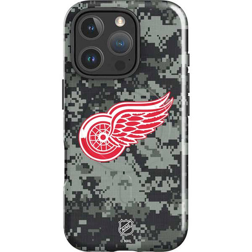 NHL Detroit Red Wings Camo iPhone 16 Pro Magsafe Impact Case