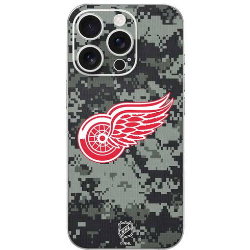 NHL Detroit Red Wings Camo iPhone 16 Pro Skin