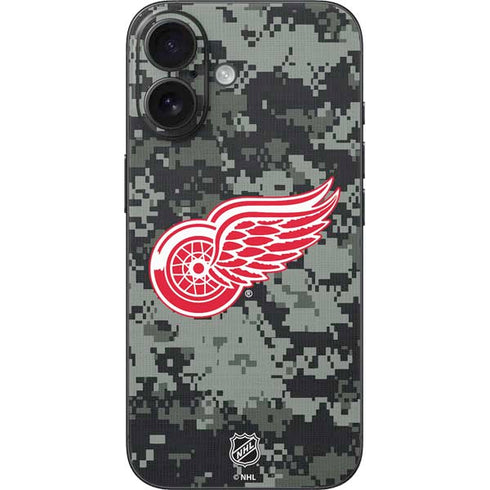 NHL Detroit Red Wings Camo iPhone 16 Skin