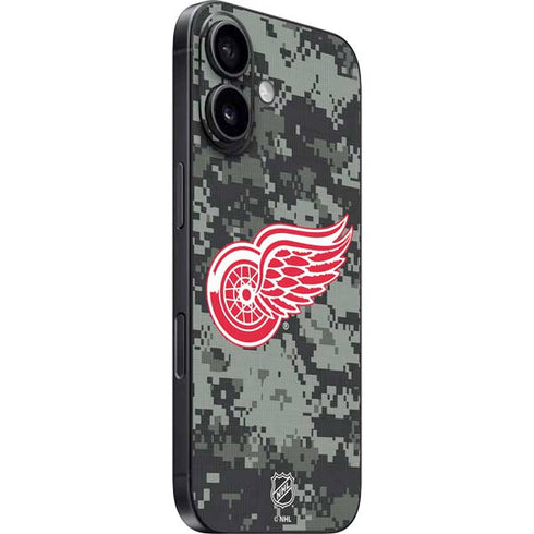 NHL Detroit Red Wings Camo iPhone 16 Skin