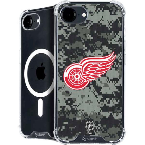 NHL Detroit Red Wings Camo iPhone 16e MagSafe Case