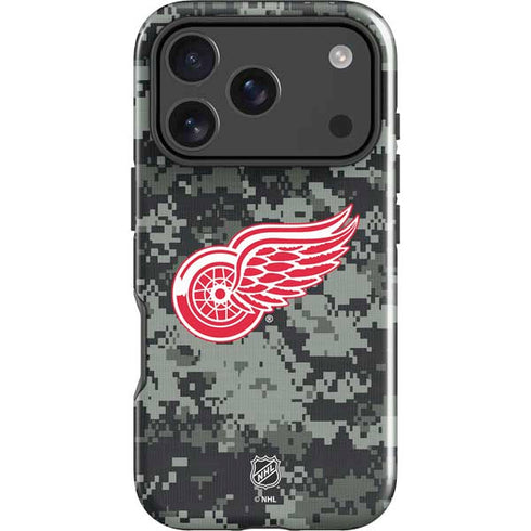 NHL Detroit Red Wings Camo iPhone 18 Pro Impact Case