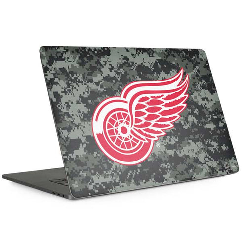 NHL Detroit Red Wings Camo MacBook Skins