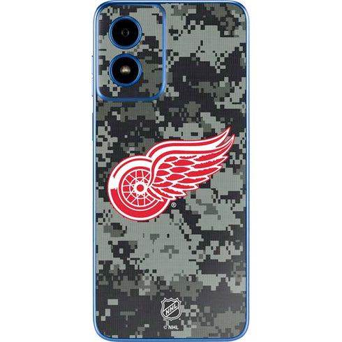 NHL Detroit Red Wings Camo Moto G Play 4G (2024) Skin