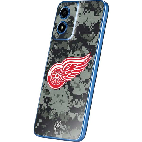 NHL Detroit Red Wings Camo Moto G Play 4G (2024) Skin