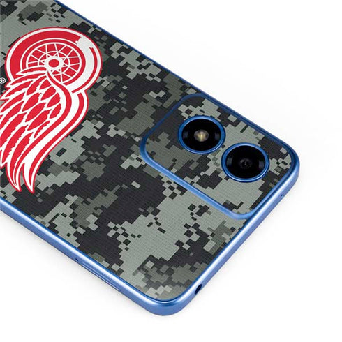NHL Detroit Red Wings Camo Moto G Play 4G (2024) Skin