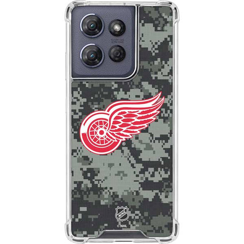 NHL Detroit Red Wings Camo Moto G Play 5G (2025) Clear Case