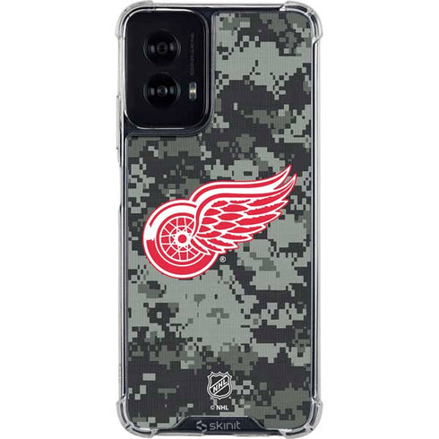 NHL Detroit Red Wings Camo Moto G Power 5G (2024) Clear Case