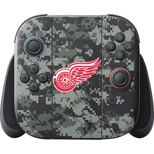 NHL Detroit Red Wings Camo Nintendo Switch 2 (2025) with Joy-Con Skin