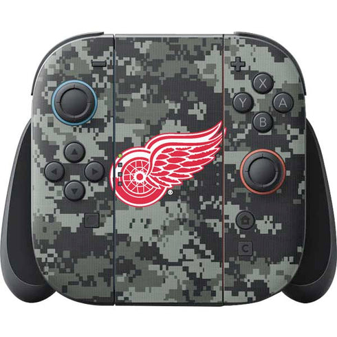 NHL Detroit Red Wings Camo Nintendo Skins