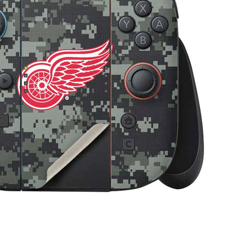 NHL Detroit Red Wings Camo Nintendo Switch 2 (2025) Joy-Con Controller Skin