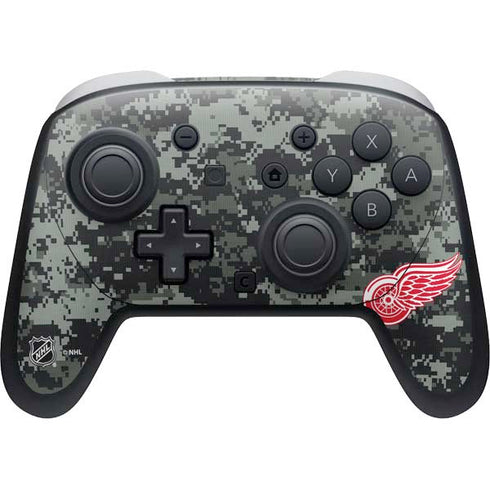NHL Detroit Red Wings Camo Nintendo Skins