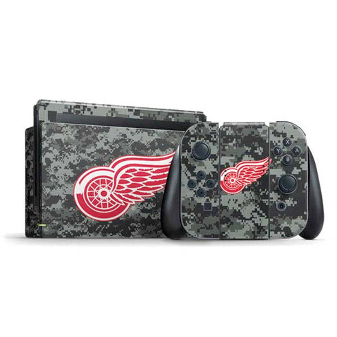 NHL Detroit Red Wings Camo Nintendo Skins