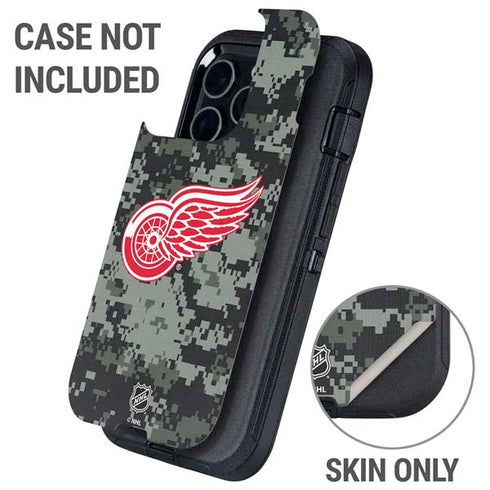 NHL Detroit Red Wings Camo Otterbox Defender iPhone Skin