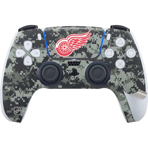 NHL Detroit Red Wings Camo PS5 Pro Bundle Skin