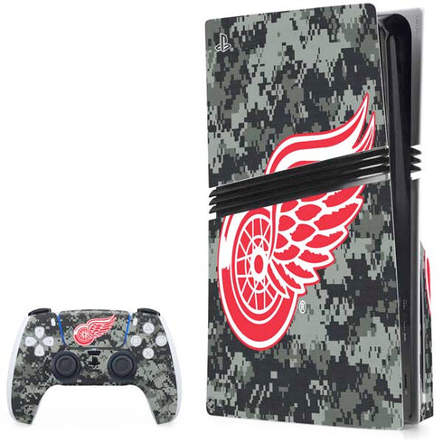 NHL Detroit Red Wings Camo PlayStation PS5 Skins