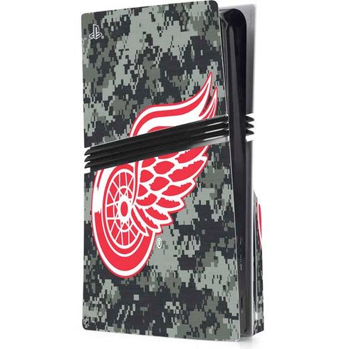 NHL Detroit Red Wings Camo PlayStation PS5 Skins