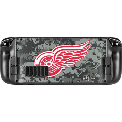 NHL Detroit Red Wings Camo Steam Deck Handheld Gaming Computer Skin