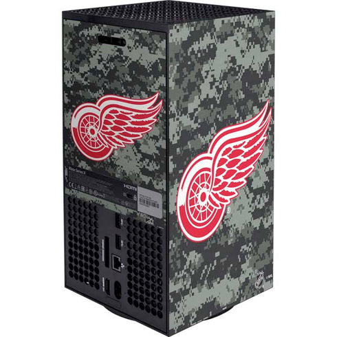 NHL Detroit Red Wings Camo XBox Series X Digital Edition Bundle Skin