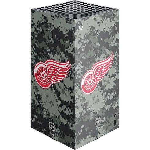 NHL Detroit Red Wings Camo XBox Series X Digital Edition Console Skin