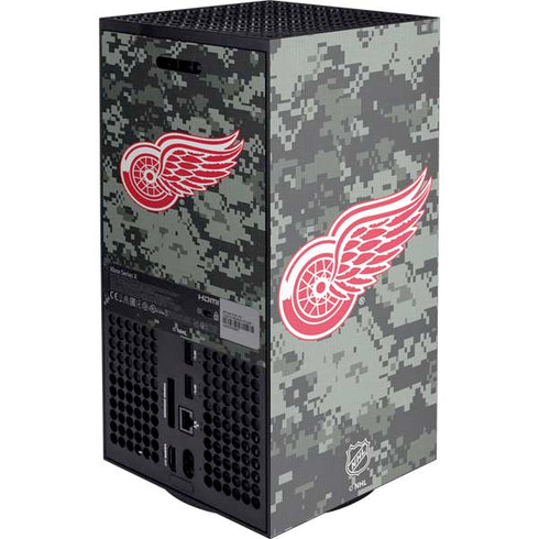 NHL Detroit Red Wings Camo XBox Series X Digital Edition Console Skin