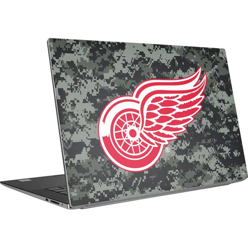 NHL Detroit Red Wings Camo Dell XPS Skin