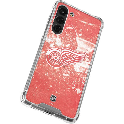 NHL Detroit Red Wings Frozen Galaxy S24 FE Clear Case