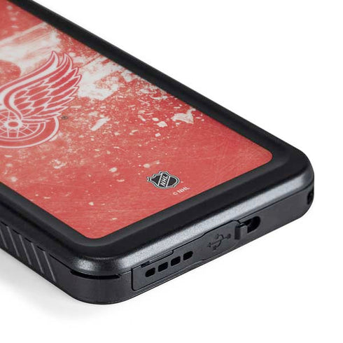 NHL Detroit Red Wings Frozen Galaxy S24 Plus Waterproof Case