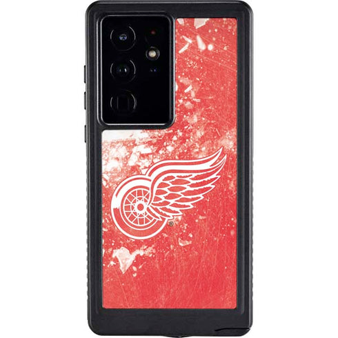 NHL Detroit Red Wings Frozen Galaxy S24 Ultra Waterproof Case