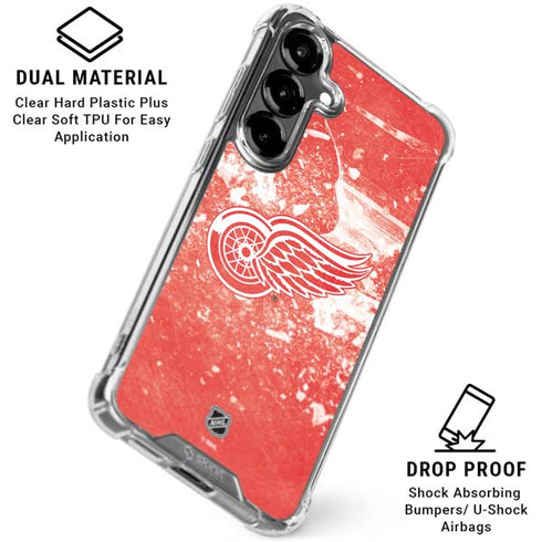NHL Detroit Red Wings Frozen Galaxy S26 Clear Case
