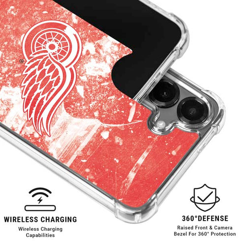 NHL Detroit Red Wings Frozen Galaxy S26 Plus Clear Case
