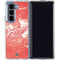 NHL Detroit Red Wings Frozen Galaxy Z Fold5 5G Clear Case